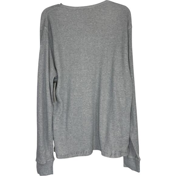 Threads 4 Thought Organic Cotton Waffle Knit Long Sleeve Top Size L Gray Neutral - Picture 3 of 13